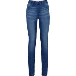 Wygodne jegginsy ze stretchem bonprix niebieski. Niebieskie jeansy damskie bonprix. Za 64,99 zł.