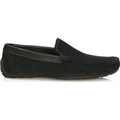 Czarne mokasyny męskie. Czarne mokasyny męskie marki Kazar, ze skóry, eleganckie. Za 429,00 zł.