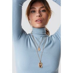 NA-KD Accessories Naszyjnik Double Oval Coin - Gold. Szare naszyjniki damskie NA-KD Accessories. Za 48,95 zł.