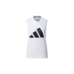 Topy na ramiączkach / T-shirty bez rękawów adidas Pack Graphic Muscle Tee. Białe topy damskie Adidas, s, bez wzorów, bez kołnierzyka. Za 149,00 zł.