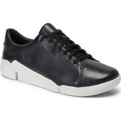 Sneakersy CLARKS - Tri Abby 261468214 Black. Czarne półbuty damskie Clarks, ze skóry. W wyprzedaży za 299,00 zł.
