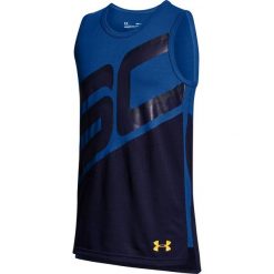 Koszulka chłopięca cSC30 Tank Granatowa r.127-137 cm (1306222-400). Niebieskie t-shirty chłopięce marki Under Armour. Za 61,33 zł.