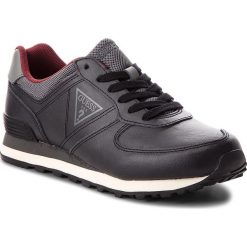 Sneakersy GUESS - FMCRL3 LEA12 BLACK. Czarne sneakersy męskie Guess, na co dzień, z aplikacjami, ze skóry, klasyczne, bez zapięcia. W wyprzedaży za 249,00 zł.