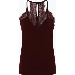 Vero Moda - Top damski – Vmmilla, czerwony. Czerwone topy damskie Vero Moda, s, w koronkowe wzory, z koronki, bez kołnierzyka. Za 99,95 zł.