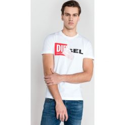 Diesel T-Diego Koszulka Biały. Białe podkoszulki męskie Diesel, s, z nadrukiem, z bawełny, z krótkim rękawem. Za 240,95 zł.
