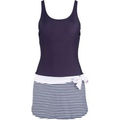 Sukienka kąpielowa shape bonprix niebiesko-biały. Niebieskie stroje kąpielowe damskie bonprix, bez wzorów. Za 129,99 zł.