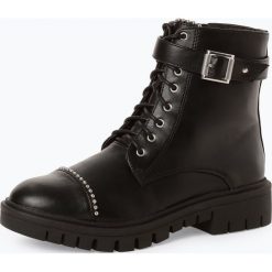 Buffalo - Kozaki damskie – Drizzle, czarny. Czarne kozaki damskie marki Buffalo, na imprezę, bez obcasa, na klamry. Za 139,95 zł.