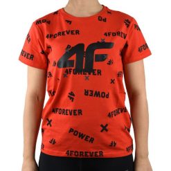 4F Boy's T-shirt HJL20-JTSM001-62S t-shirt uniseks czerwone 140. Czerwone t-shirty chłopięce 4f, z aplikacjami, z elastanu, z krótkim rękawem. W wyprzedaży za 39,99 zł.