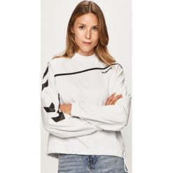 Hummel - Bluza. Czarne bluzy damskie Hummel, s, z nadrukiem, z bawełny, bez rękawów, bez kaptura. W wyprzedaży za 199,90 zł.