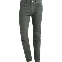 Jeansy męskie regular: Religion HOLLOW Jeans Skinny Fit khaki
