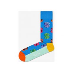 Happy Socks Andy Warhol Dollar Skarpetki Niebieski. Niebieskie skarpetki męskie Happy Socks, bez wzorów, z elastanu. Za 68,95 zł.