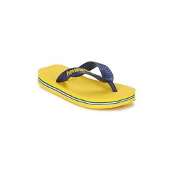 Japonki Dziecko Havaianas BRASIL LOGO. Żółte klapki chłopięce marki Havaianas. Za 63,20 zł.