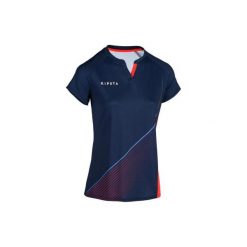 Koszulka do hokeja na trawie FH500 damska. Niebieskie bluzki damskie marki KIPSTA, xl, z elastanu. Za 39,99 zł.