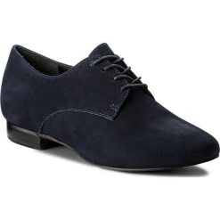 Oxfordy KAZAR - Amata 30791-03-19 Granatowy. Niebieskie jazzówki damskie marki Kazar, eleganckie, na wysokim obcasie. W wyprzedaży za 289,00 zł.