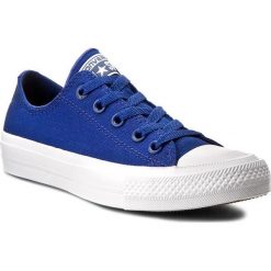 Trampki CONVERSE - Ct II Ox 150152C Sodalite Blue/White/Navy. Niebieskie półbuty damskie Converse, na co dzień, bez wzorów, z gumy, bez zapięcia. W wyprzedaży za 229,00 zł.