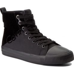 Trampki CALVIN KLEIN JEANS - Dotty R0641 Black/Black. Czarne półbuty damskie Calvin Klein Jeans, bez wzorów, z jeansu, bez zapięcia. W wyprzedaży za 299,00 zł.