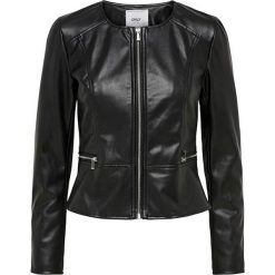 ONLY Damska kurtka Mona Faux Leather Jack et Otw Black (rozmiar 34). Czarne kurtki damskie ONLY, bez wzorów. W wyprzedaży za 134,00 zł.