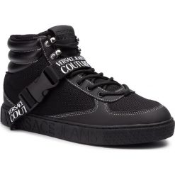 Sneakersy VERSACE JEANS COUTURE - E0YUBSF5 71192 899. Czarne sneakersy męskie Versace Jeans Couture, na co dzień, z aplikacjami, z jeansu, bez zapięcia. Za 749,00 zł.