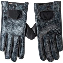 Rękawiczki Damskie TWINSET - Guanti 192TO536C St. Pitone Antracite 03988. Szare rękawiczki damskie Twinset, bez wzorów, ze skóry. W wyprzedaży za 299,00 zł.