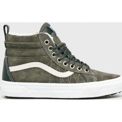 Vans - Trampki. Zielone trampki i tenisówki damskie marki Vans, ze skóry, na sznurówki. W wyprzedaży za 379,90 zł.