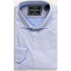 Scotch & Soda - Koszula. Niebieskie koszule męskie Scotch & Soda, s, bez wzorów, z elastanu, klasyczne, z klasycznym kołnierzykiem, z długim rękawem. W wyprzedaży za 279,90 zł.