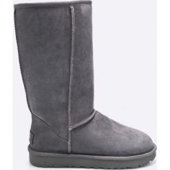 UGG - Kozaki W Classic Tall II. Szare botki damskie na obcasie marki Ugg, z materiału. Za 1199,00 zł.