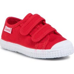 Trampki CIENTA - 78020 Rojo 02. Czerwone trampki dziewczęce Cienta, bez wzorów, z gumy, na rzepy. Za 109,00 zł.