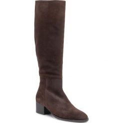 Kozaki MARC O'POLO - 908-14808101-300 Dark Brown 790. Pomarańczowe kozaki damskie Marc O'Polo, ze skóry, przed kolano, na wysokim obcasie, bez zapięcia. Za 989,00 zł.