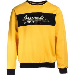 Żółta Bluza Garner. Żółte bluzy męskie Born2be, xl, z nadrukiem, z jeansu, z okrągłym kołnierzem, długie. Za 39,99 zł.
