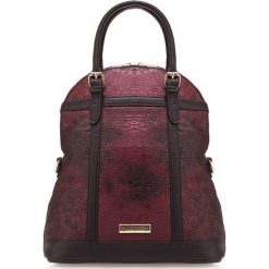 Torebki klasyczne damskie: Torebka w kolorze bordowo-czarnym – (W)37 x (G)14,5 cm