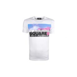 T-shirty z krótkim rękawem Dsquared -. Białe t-shirty męskie Dsquared, xxl, bez wzorów, bez kołnierzyka, krótkie. Za 499,00 zł.