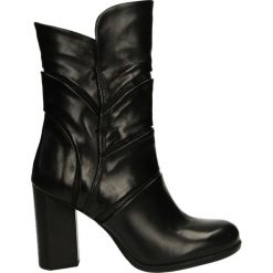 Botki - 804212 NERO. Czarne botki damskie skórzane Venezia. Za 449,00 zł.
