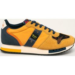 Blauer - Buty. Pomarańczowe sneakersy męskie Blauer, ze skóry, na sznurówki. W wyprzedaży za 399,90 zł.