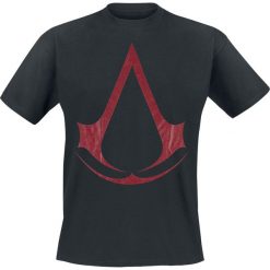 Assassin's Creed Red Logo T-Shirt czarny. Czarne t-shirty męskie marki Assassin's Creed, s, z nadrukiem, z okrągłym kołnierzem. Za 54,90 zł.