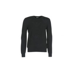 Swetry Emporio Armani UWES. Czarne swetry męskie marki Emporio Armani, xl, bez wzorów, bez kołnierzyka, bez kaptura. Za 567,20 zł.
