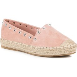 Tomsy damskie: Różowe espadryle z ćwiekami KHLOE