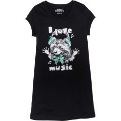 Koszula nocna bonprix czarny z nadrukiem. Czarne koszule nocne damskie marki bonprix, z nadrukiem, z materiału, z krótkim rękawem, krótkie. Za 34,99 zł.