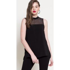 Only - Top. Czarne topy damskie marki ONLY, s, z bawełny, z okrągłym kołnierzem. W wyprzedaży za 49,90 zł.