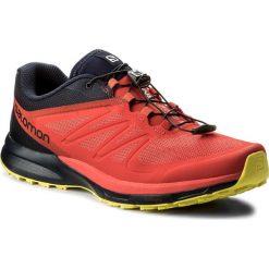 Buty SALOMON - Sense Pro 2 402379 30 W0 Fiery Red/Night Sky/Sulphur Spring. Czerwone buty sportowe męskie marki Salomon, z tworzywa sztucznego, na sznurówki, do biegania. W wyprzedaży za 389,00 zł.