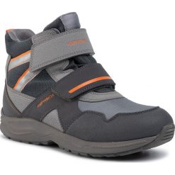 Śniegowce GEOX - J Kuray B Abx B J94AHB 0CE11 C0036 D Grey/Orange. Szare śniegowce chłopięce Geox, bez zapięcia. W wyprzedaży za 239,00 zł.