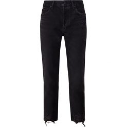 Agolde JAMIE Jeansy Straight Leg plume. Czarne jeansy damskie marki Agolde. Za 919,00 zł.