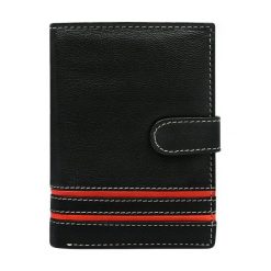 Portfel męski skórzany N4L-SGT. Czarne portfele męskie ROVICKY, bez wzorów, ze skóry. Za 39,90 zł.