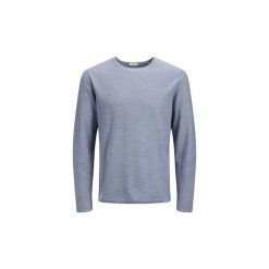 Swetry Jack Jones 12148035 SLUB. Niebieskie swetry męskie Jack & Jones, xl, bez wzorów, bez kołnierzyka, bez kaptura. Za 107,28 zł.