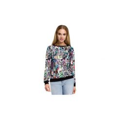 Bluzy Moe M264 Bluza ze ściągaczem. Szare bluzy rozpinane damskie Moe, l. Za 99,00 zł.