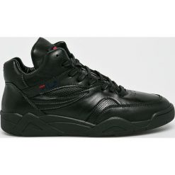 Fila - Buty Pine Mid. Czarne halówki męskie marki Fila, z materiału, na sznurówki. W wyprzedaży za 449,90 zł.