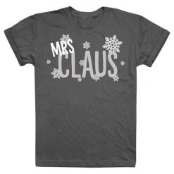 Christmas T-Shirt T-Shirt Damski Mrs Claus S Szary. Szare bluzki damskie marki Christmas T-Shirt, s, z bawełny. W wyprzedaży za 38,00 zł.