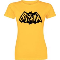 Batman Graffiti Logo Koszulka damska czarny. T-shirty damskie marki Batman, m, z motywem z bajki, z okrągłym kołnierzem. Za 42,90 zł.