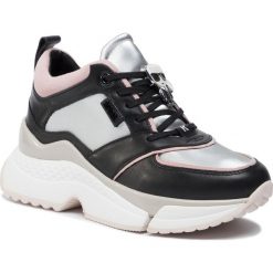 Sneakersy KARL LAGERFELD - KL61630 Black Lthr/Textile w Multi. Szare półbuty damskie KARL LAGERFELD, na co dzień, z aplikacjami, ze skóry ekologicznej, bez obcasa, na płaskiej podeszwie, bez zapięcia. Za 1059,00 zł.