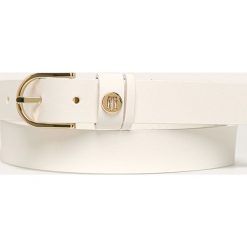 Tommy Hilfiger - Pasek skórzany. Czarne paski damskie TOMMY HILFIGER, w paski, ze skóry. Za 179,90 zł.