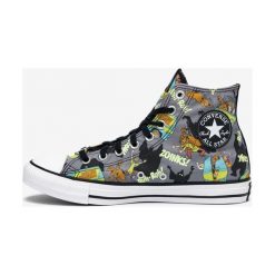 Converse Scooby-Doo Chuck Taylor All Star Hi Trampki Szary Wielokolorowy. Szare trampki męskie Converse, bez wzorów, z materiału, retro, bez zapięcia. Za 359,95 zł.